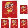 Cipster the Original, Chips di Patate Croccanti, Gusto Leggero e Forma Iconica, 132g (multipack 6 bustine da 22g) (Confezione da 5)
