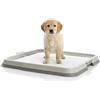AqpetFriends Lettiera per Cani con Vassoio Porta Tappetini Assorbenti 60x60 cm, Base Antiscivolo per Traversine Igieniche, Ideale per Addestramento Cuccioli e Uso Domestico