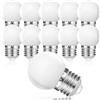 Suncan Confezione da 10 lampadine a LED E27 G45, sostituisce lampadine a incandescenza da 15 W, luce bianca calda 2700 K, 3W, G45, 155 lm, copertura in PC opaco, non dimmerabile