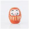 Yoshida Daruma Daruma - Amuleto Giapponese 6 cm, in cartapesta, Misura 0.3 (Marrone)