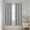 Alaoo Tende Oscuranti per Interni, 2 Pezzi Tenda Moderna per Soggiorno, Tende Oscuranti Termoisolanti con Occhielli, Adatto per Camera da Letto e Soggiorno, 117 * 137cm, Grigio