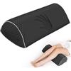 Babyezz Cuscino per ginocchia per chi dorme sul fianco, in memory foam contro dolori all'anca e alla schiena, cuscino a cuneo per posizione supina, supporto ergonomico per dormire (nero)