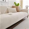 Bettschlange Copridivano impermeabile - Copridivano universale forma L/U, copridivano antiscivolo 2 3 4 posti,Y-Bianco,70 x 70 cm