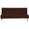 Aisaving Fodera per divano senza braccioli tinta unita Stretch Fodera per fodera per futon 3 posti Fodera per divano pieghevole per elastici 3 posti Pieghevole Divano letto senza braccioli 200 x 130 cm