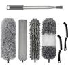 Veebmys 7 Pezzi Spolverino per Polvere, Spolverino Telescopico Lavabile in Microfibra, Allungabile Fino a 250 cm, per Soffitto, Ventilatori, Tapparelle, Ragnatele, Pulizia