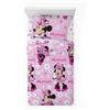 Novia - Completo Letto 1 Piazza e Mezza - Minnie - 100% Cotone, Disney, stampa colorata, facile da lavare, confortevole e piacevole sulla pelle