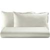 Novia - COLORFUL - Completo Letto Tinta Unita 100% cotone morbido, resistente e duraturo, comfort garantito 1 Piazza e Mezza, Bianco