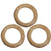 DekoPrinz Corone di paglia, 3 pezzi | Diametro di 25 cm, spessore di 4 cm | DekoPrinz | corona per porta, corona per decorazione, corona in grezzo (non rifinita), anello di paglia