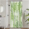 Uiiooazy Tenda Doccia Antimuffa, Tenda Doccia Piccola 90x180cm Verde Salvia Bambù Spa Foglie Verdi Astratta Foresta Zen Tende da Bagno Tessuto Lavabile Impermeabile Tende Vasca da Bagno con 6 Anelli