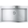GROHE K800 | 1 vasca | Lavello da cucina - sopratop o filotop |foro incasso: 831 x 495 mm |include: piletta automatica, sifone, set di installazione | Acciaio inox | 31584SD1