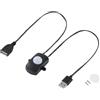 Greluma 1 interruttore mini PIR DC 5-24 V 2 A, sensore di movimento per illuminazione LED fai da te, rilevatore di movimento a infrarossi, interruttore automatico, striscia LED con connettore USB