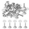 PATIKIL 10x3.3x14mm Borchie per Abbigliamento, 100 Set di Borchie per Abbigliamento e Rivetti in Pelle Borchie in Alluminio Rivetti a Vite in Pelle e Artigianato in Tessuto
