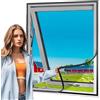 Jespeed Zanzariera per finestra,80x120cm con gancio e anello, zanzariera per insetti e api