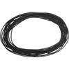 QUARKZMAN Nastro Sigillante Schiuma Silicone, Diametro 1,2 Mm (0,05) Lunghezza 4 Metri (13,12 Ft) Guarnizione Gomma Spugna Rotonda Corda Gomma Solida per Macchinari e Industrie, Nero