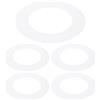PATIKIL Anello Di Rifinitura In Plastica Da 3 ID 4.7 OD 5 Pezzi Anelli Di Copertura Per Luci A Soffitto Opachi Copriluce Circolare Per Faretti Incassati A Soffitto