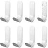 UBRAVE Ganci Adesivi, 8 Pezzi Ganci Per Asciugamano Bagno, Appendi Accappatoio Bagno In Acciaio Inox 304, Appendiabiti Da Parete Autoadesivo, Gancio Per Cucina, Bagno, Soggiorno, Argento