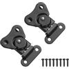 PATIKIL 1.97x1.5 Gancietto A Farfalla A Molla, 2Pcs Gancietto A Farfalla In Acciaio & Fermo Per Chiusura Di Cassa Scatola Baule, Nero
