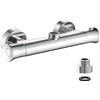 Kisimixer, miscelatore termostatico per doccia, in ottone Soild, rubinetto anti scottatura, miscelatore acqua calda e fredda, controllo costante della temperatura per bagno, TOP 3/4 BSP (25 mm)