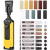 Starvortex Kit Riparazione Parquet, 11 Colori Cera Dura, Kit Riparazione Parquet con 8 Stucco Legno, Ripara Graffi su Piastrelle, PVC, Vinile, Mobili in Legno, Ideale per Pavimenti Laminati e Pavimenti Vinilici
