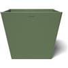 POTS&MORE Prismo 30 VP023004 - Vaso per piante da appartamento, 31 cm, forma quadrata, colore verde oliva, altezza 25,6 cm, in plastica, per piante da appartamento