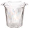 San Ignacio Secchio a righe in plastica trasparente collezione LEKNES