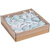 Creative Co-op Dozen Ceramic Eggs in Scatola