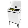 WELL HOME MOBILIARIO & DECORACIÓN WELL HOME - Pattumiera intelligente per riciclaggio con apertura automatica e contatto manuale 15L+15L 35,5x26x60cm, colore bianco