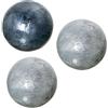 DRW Set di 3 palline di madreperla in tonalità grigio 10x10x10 cm