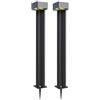 Solarsys® - Set di due luci solari da 300 lumen, 1,2 W, pannello solare, trattamento anticorrosione, viti e kit di installazione inclusi per giardino, cortile e strada, confezione da 2