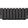 Prosperplast Boardee Fencycase Fioriera per Balcone Balconiera Vaso per Interni ed Esterni Resistente (Antracite, 380 mm)