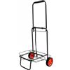 Relaxdays Carrello da Trasporto Relaxdays, Pieghevole, Maniglia Imbottita, 2 Ruote in Gomma, 2 Elastici, 35 kg, Compatto, Nero