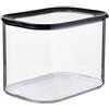 Mepal - Contenitore per Alimenti Modula - Contenitore Trasparente con Coperchio - Organizzatori da Cucina e Contenitore in Plastica - Impilabile ed Ermetico - 4500 ml - Black