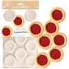 ScrapCooking - Stampo in Silicone 11 Crostatine - Stampo per Biscotti - Adatto a Forno e Congelatore - Pasticceria Dolce per Bambini - Utensile Flessibile - Ricetta Crostatine alla Fragola - 3183