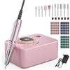 Hoyiyobi Electric Nail Drill Professional Accessori multipli 35000RPM,con schermo LCD,35 Velocità regolabile per unghie in gel acrilico