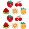Lyreh 10 Pezzi Mini Fermagli per Capelli a Forma di Frutta, Mini Fermagli in Acrilico Ciliegia Carina, Ananas, Fragola, Arancia, Anguria Accessori Capelli Divertenti per le Feste Estive Delle Donne