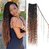 Enbeautiful Boho Faux Locs Crochet Hair 9 Pack 24 Inch Pre-Looped Goddess Soft Locs with Curly Ends Bohemian River Loc Crochet Hair Extensions for Women, 1b/4/30#
