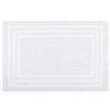 Stof - Tappeto da bagno - Dimensione 45 x 70 cm - 100% cotone biologico - Colore bianco - Modello Laguna - Biancheria per la casa - Morbido e confortevole - Ideale per il bagno
