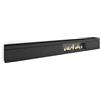 Skraut Home | Mobile TV Soggiorno | Ampio spazio a disposizione | 368x45x35 | Camino elettrico XXL | Stile moderno | Nero