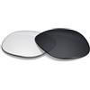 BlazerBuck Lenti di ricambio fotocromatiche compatibili con occhiali intelligenti Ray-Ban Meta Wayfarer RW4008 | RW4012 (Gen 2) da 53 mm, Trasparente Nero Fotocromatico, 0