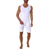 Normann Care Tuta intera unisex per l'Alzheimer, senza maniche, con cerniera sulla gamba, Navy, Small