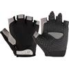 MUNZE Guanti Da Palestra, 1 Paio Imbottiti, Antiscivolo, Per Uomo E Donna, Grigio-Nero, Taglia L (Larghezza Palmo 8-9,5 Cm), Per Sollevamento Pesi, Allenamento, Fitness