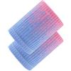 Falafoty Nylon Wristbands Sweatband per Sport Unisex Elastica Fascia da Polso Traspiranti Compressione Wristbands Performance Wristband per Sudore per Sport Palestra Fitness Weightlifting Tennis (rosa blu)