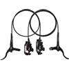 AEYINO MTB - Set freno a disco idraulico anteriore 1500 mm, posteriore 800 mm, kit freno in lega di alluminio, 2 pistoni con adattatore universale is/PM, disco freno da 160 mm, per mountain bike