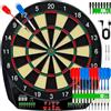 Naxup Bersaglio elettronico per freccette, freccette professionali, 35 giochi integrati, display LCD, istruzioni vocali, adatto da 1 a 8 giocatori, 12 freccette morbide, punteggio automatico