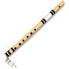 The Great Indian Bazaar Autentico flauto indiano realizzato a mano in legno di bambù, 33 cm, in chiave di Do, strumento musicale tradizionale artigianale Bansuri, idea regalo unica, per uomini, donne, bambini