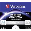 Verbatim 43823 BD-R da 25 GB, 5 Pacco Jewel Case