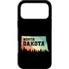 US States United States USA Country Amer Custodia per iPhone 17 Pro Max Dakota del nord, mappa, con, orizzonte, Stati Un