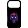 Patternado Studio Custodia per iPhone 17 Pro Max Cyberpunk Skull Cuffie Vaporwave Tech Design