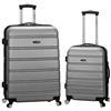 Rockland Melbourne Hardside - Bagaglio a rotelle espandibile, Argento (Argento) - F225-SILVER