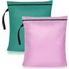 OTraki Borsa impermeabile impermeabile 40 x 50 cm rosa + verde